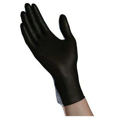 TRADEX INTL Ambitex, Nitrile Exam Gloves, Nitrile, Powder-Free, 2XL, 90 PK, Black NXXL200BLK